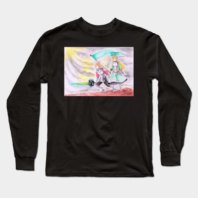 Flag of Victory Long Sleeve T-Shirt by Dearly Mu